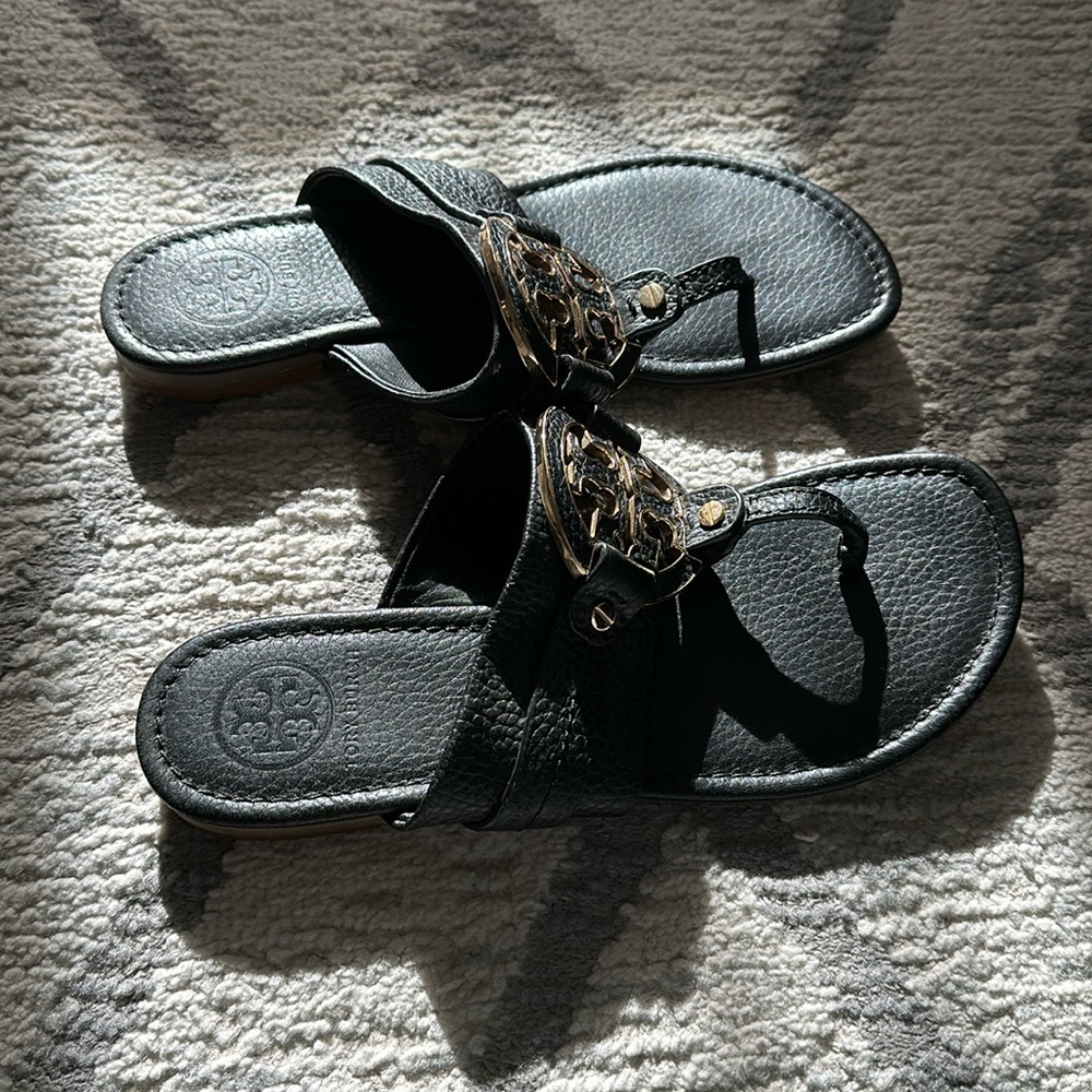 Used Black Tory Burch Sandals